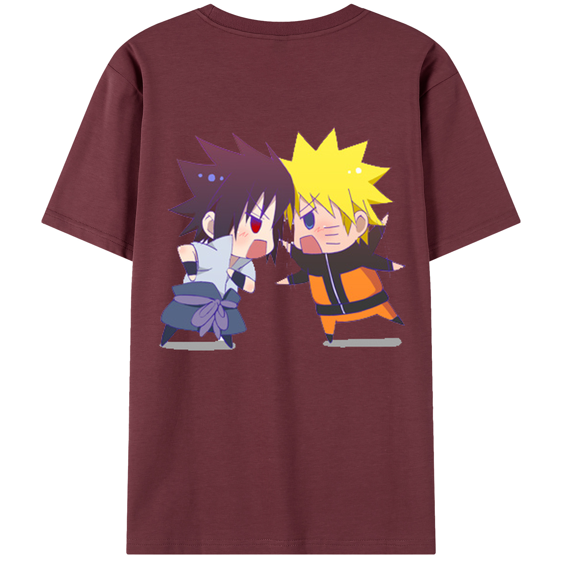 （画像用） NARUTO -ナルト- うずまき ナルト Uzumaki Naruto 綿100％半袖Tシャツ（背面プリント）